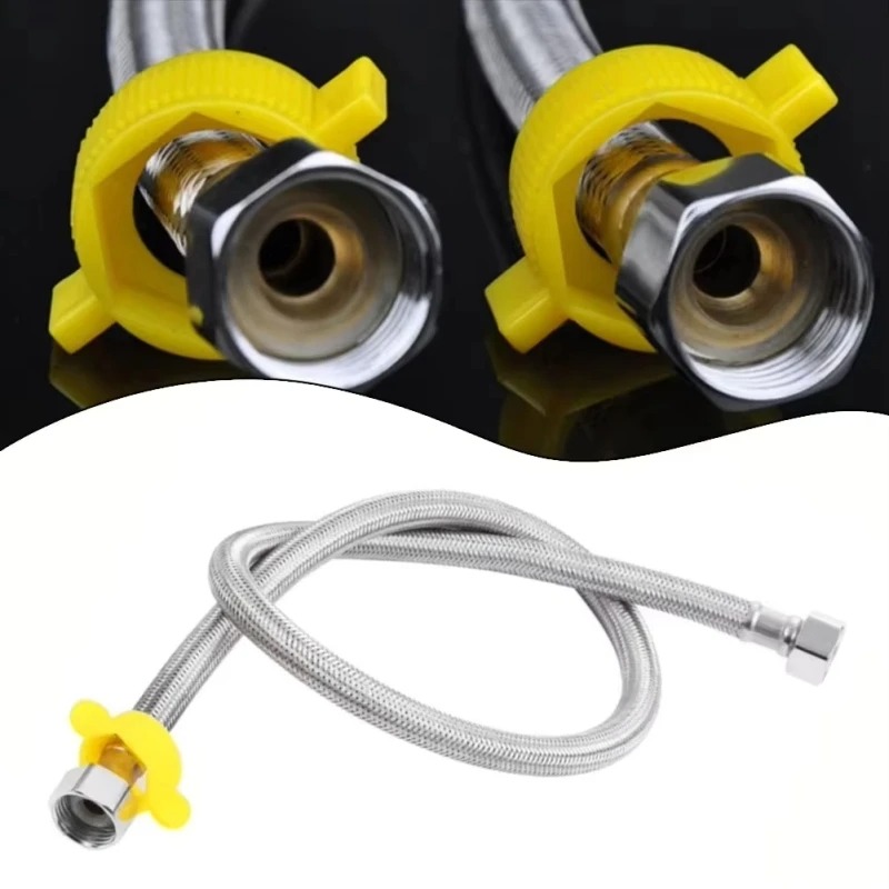 Flexible Hose Braided - 50cm1/ 2inch Flexible Braided Explosion-Proof Plumbing